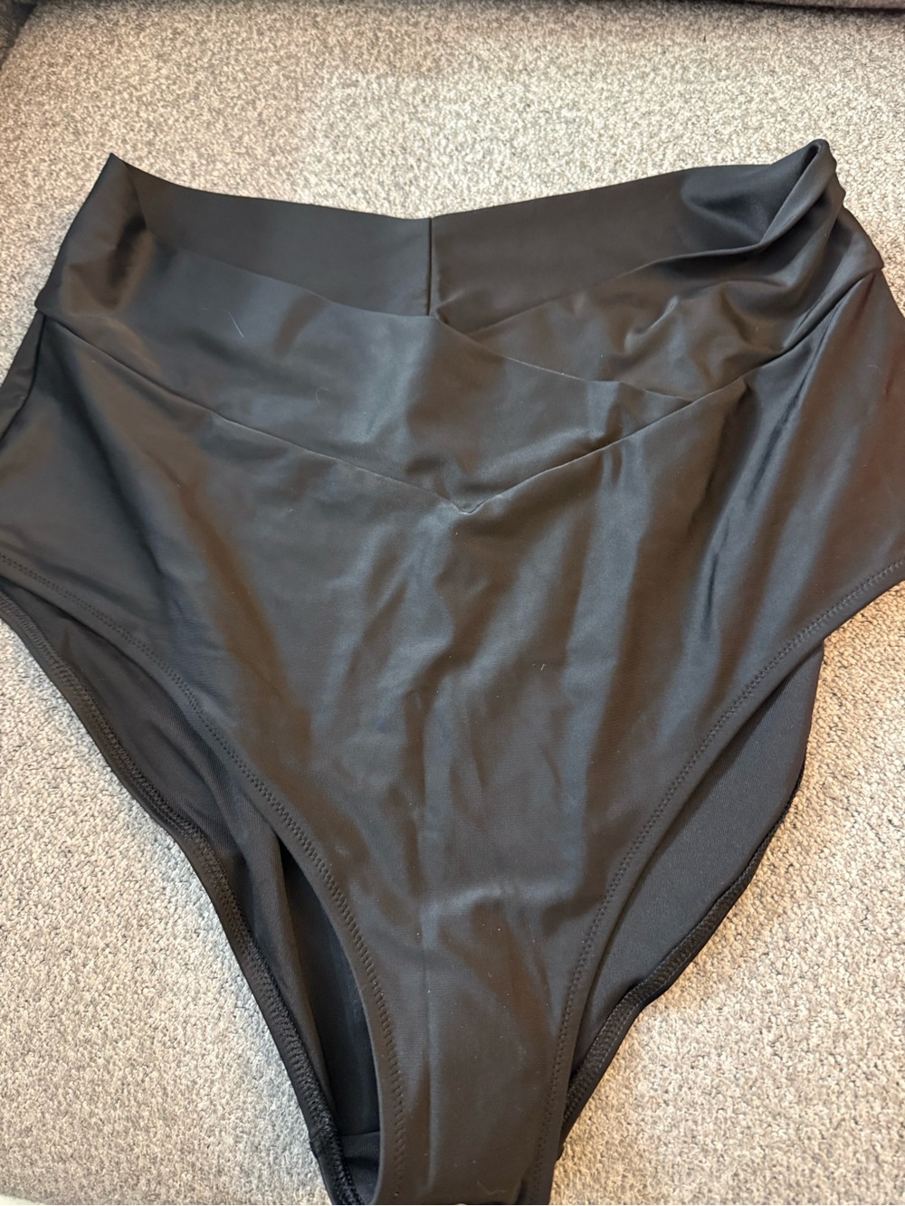 Aerie High Rise Full Coverage Crossover Bikini Bottom Size XL